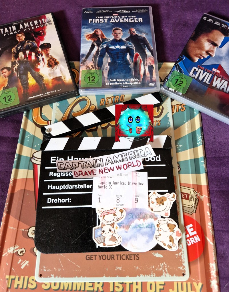 Der Name des Films als Fanart mit Kinoticket auf einer Filmklappe