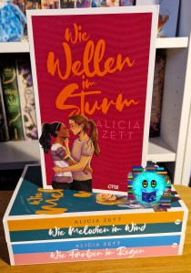 Cover zu Wie Wellen im Sturm mit den beiden Protagonistinnen, die sich im Arm halten