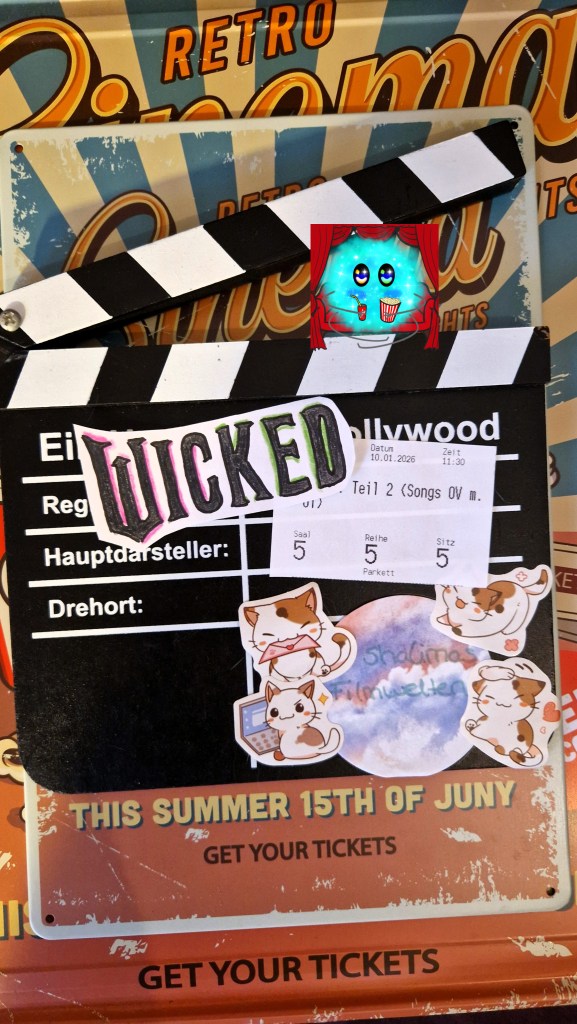 Der Filmtitel als Fanart auf einer Filmklappe