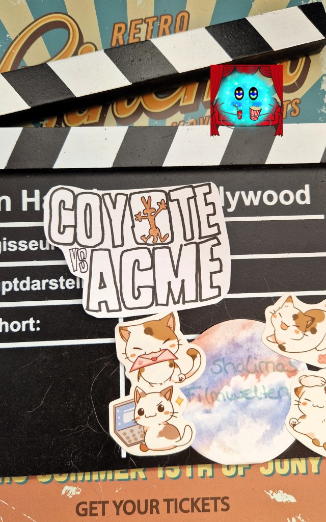 Fanart des Kinotitels auf einer Filmklappe.